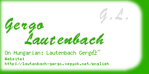 gergo lautenbach business card